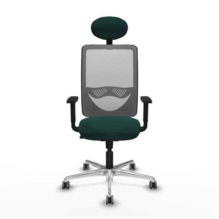 PIQUERAS Y CRESPO Silla de oficina Zulema con Mecanismo Sincro Verde botella y Gris PIQUERAS Y CRESPO Silla de oficina Zulema con Mecanismo Sincro Verde botella y Gris