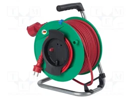 AS SCHWABE Prolongador de alimentación H05RR-F 3G1,5mm2 50m Rojo