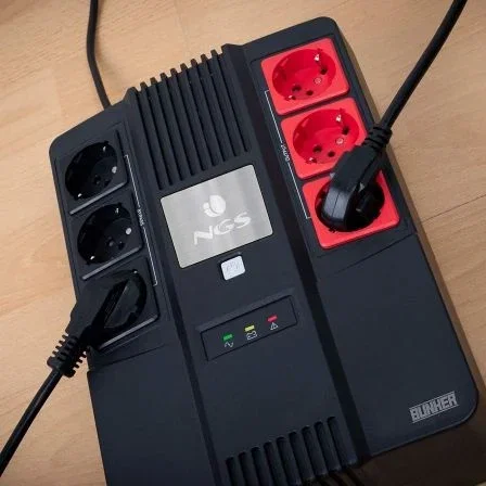 NGS Fortress Bunker SAI Offline 600VA-360W 6 Salidas Formato Bloque