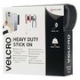 VELCRO Cinta de velcro extra fuerte autoadhesiva 50 mm x 5 m Negro