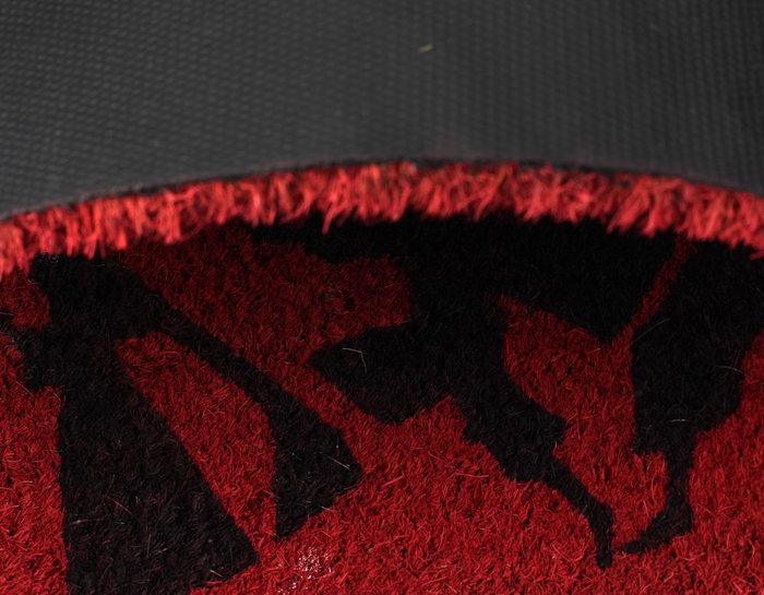 SD Toys Felpudo de Entrada 60x40 cm Fire Force Anime, Fibra de Coco con Asa, Alfombrilla para Hogar