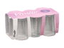VIVALTO Set de 6 vasos Lineas de 190 ml en vidrio transparente
