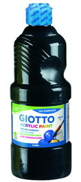 Tempera Acrilica Giotto 500 Ml Negro