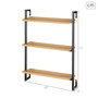 MAX HOME Estantería de pared de 3 baldas
