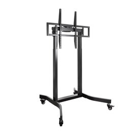 TooQ Soporte Suelo Pantallas 55"-100" FSM02-B Regulable Eléctricamente con Ruedas Negro
