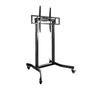 TooQ Soporte Suelo Pantallas 55"-100" FSM02-B Regulable Eléctricamente con Ruedas Negro