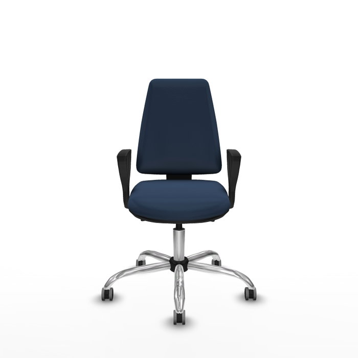 PIQUERAS Y CRESPO Silla de oficina Elche con mecanismo Asincro Azul marino