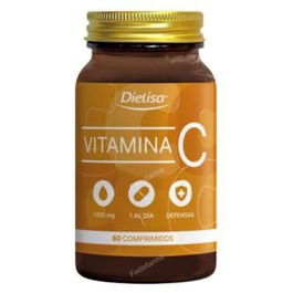 DIETISA Vitamina C 1000mg 60 Comp. Apoyo Inmunitario Reduce Cansancio Vegano
