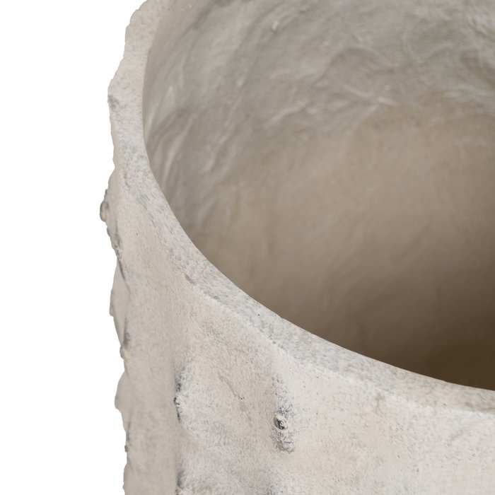 S/3 Jarrón Crema Magnesio Decoración 34,50 X 34,50 X 54 cm