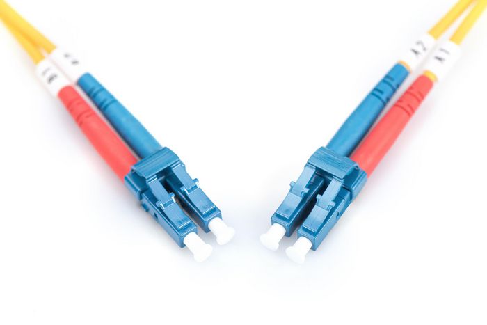 Digitus LC - LC, 9/125µm, Amarillo, Duplex, 10m Cable Fibra Óptica