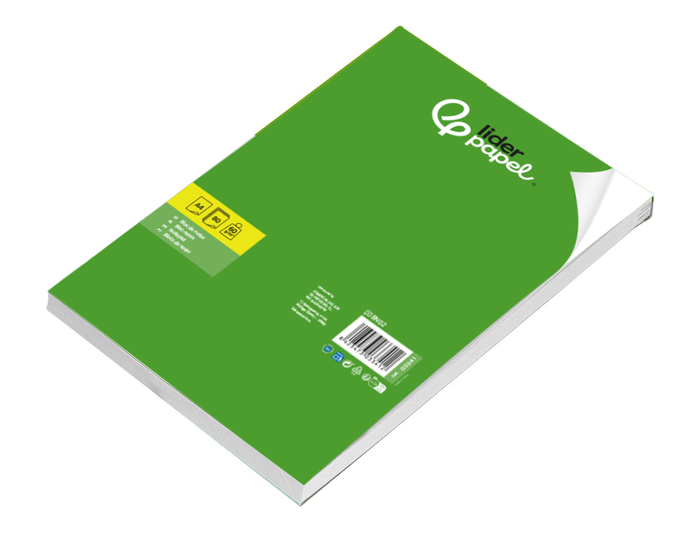 Liderpapel Bloc de Notas Liso A4 80 Hojas 60 g/m²