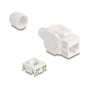 DeLOCK 90721 Módulo Keystone RJ45 hembra a LSA Cat.6A UTP 180° sin herramientas con tornillo de fijación de cable