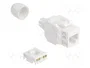 DeLOCK 90721 Módulo Keystone RJ45 Hembra a LSA Cat.6A UTP Blanco