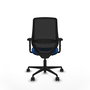 PIQUERAS Y CRESPO Silla de oficina Mardos con mecanismo Sincro/Traslack, Azul y Negro