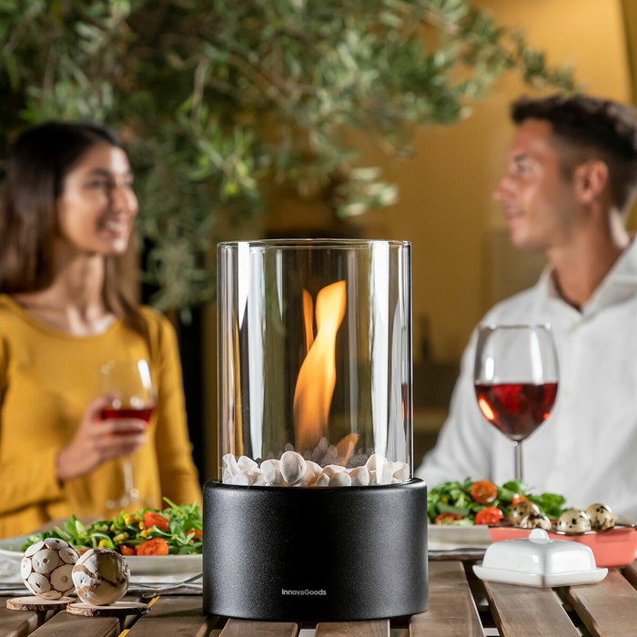 Innovagoods Chimenea de mesa de bioetanol decorativa ø16 x 26,5 cm
