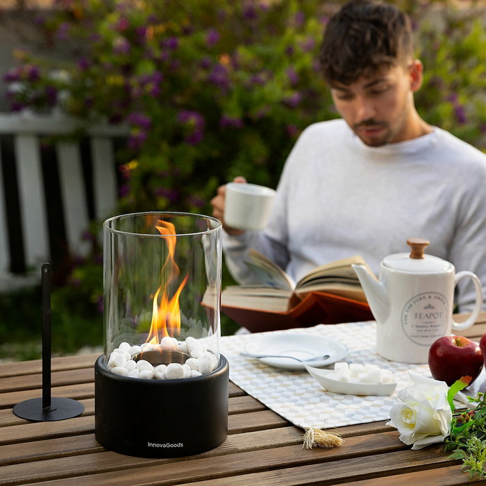 Innovagoods Chimenea de mesa de bioetanol decorativa ø16 x 26,5 cm