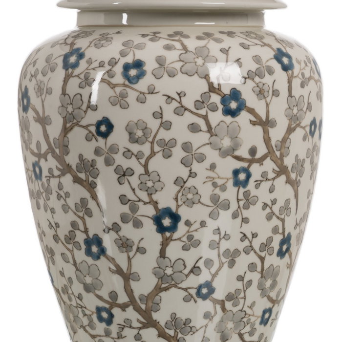 Lámpara Mesa Blanco-Gris Porcelana 23 X 23 X 44 cm