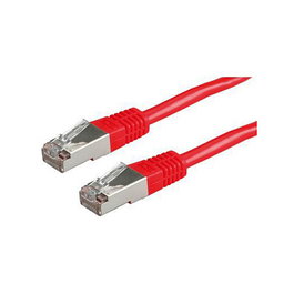 ROLINE Cable de red S/FTP (PiMF) Cat.6 rojo 5m