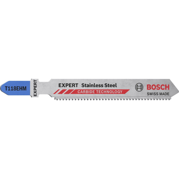 Bosch EXPERT Hojas de sierra caladora T 118 EHM para acero inoxidable, 3 unidades Bosch EXPERT Hojas de sierra caladora T 118 EHM para acero inoxidable, 3 unidades