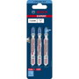 Bosch EXPERT Hojas de sierra caladora T 118 EHM para acero inoxidable, 3 unidades