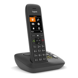 Gigaset C575A Teléfono inalámbrico DECT negro con pantalla TFT