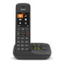Gigaset C575A Teléfono inalámbrico DECT negro con pantalla TFT