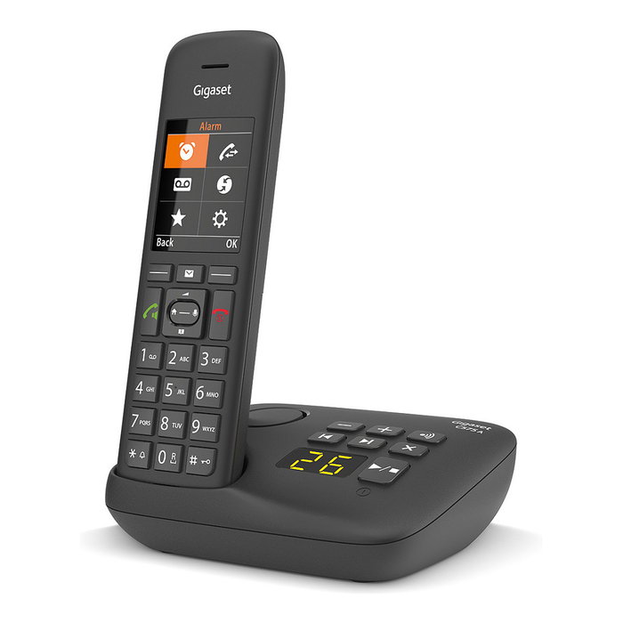 Gigaset C575A Teléfono inalámbrico DECT negro con pantalla TFT Gigaset C575A Teléfono inalámbrico DECT negro con pantalla TFT