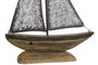 DKD Home Decor Velero Decoración Natural Blanco 6 x 34 x 26 cm