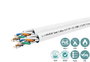 Lanview Cable Cat6a U-FTP 2x(4x2xAWG23) LSZH Blanco 305m Clase Cca