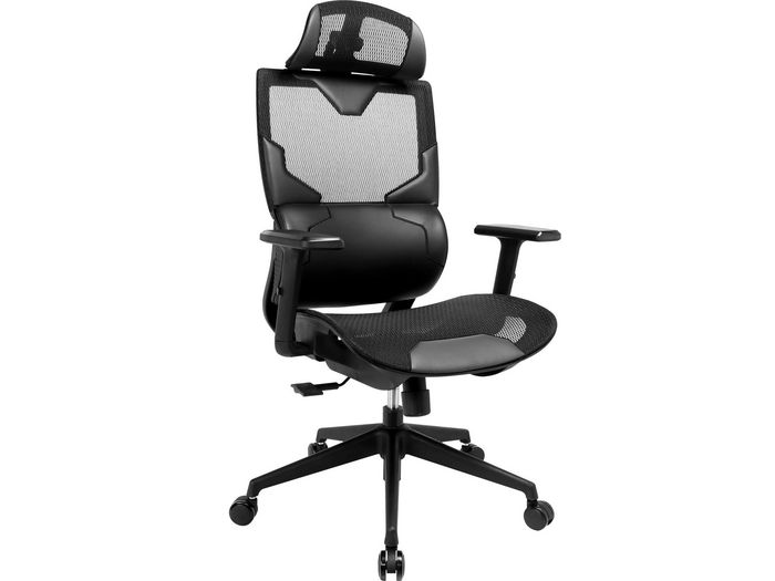 Sandberg Silla Gaming ErgoFusion Ergonomica con Malla Transpirable, Reposacabezas y Brazos Ajustables, Respaldo Reclinable 4 Posiciones Sandberg Silla Gaming ErgoFusion Ergonomica con Malla Transpirable, Reposacabezas y Brazos Ajustables, Respaldo Reclinable 4 Posiciones