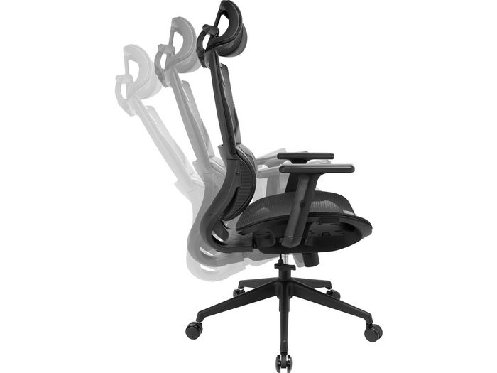 Sandberg Silla Gaming ErgoFusion Ergonomica con Malla Transpirable, Reposacabezas y Brazos Ajustables, Respaldo Reclinable 4 Posiciones Sandberg Silla Gaming ErgoFusion Ergonomica con Malla Transpirable, Reposacabezas y Brazos Ajustables, Respaldo Reclinable 4 Posiciones