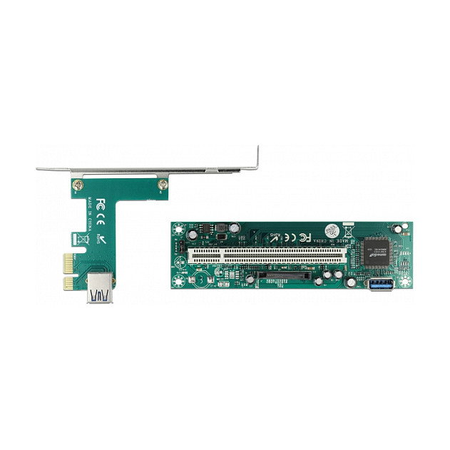 DeLOCK Tarjeta Riser PCI Express x1 a PCI 32 Bit con cable de 60 cm