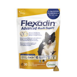 Vetoquinol Flexadin Advanced, Suplemento para el Soporte Muscular, 30 Comprimidos Masticables