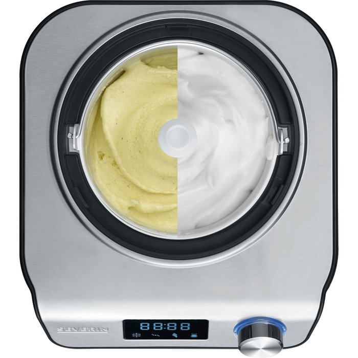 Severin EZ 7407 Máquina de helados y yogur, 1,2 L, Negro/Acero inoxidable Severin EZ 7407 Máquina de helados y yogur, 1,2 L, Negro/Acero inoxidable