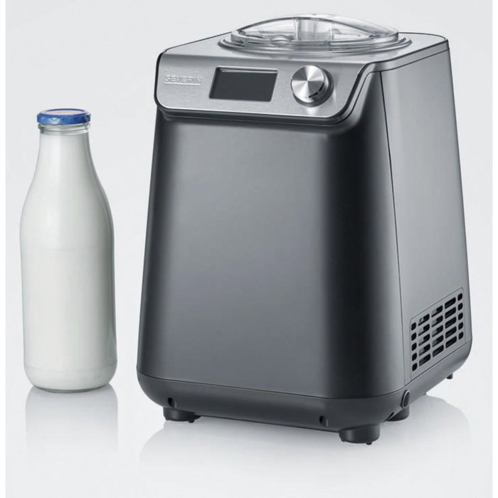 Severin EZ 7407 Máquina de helados y yogur, 1,2 L, Negro/Acero inoxidable Severin EZ 7407 Máquina de helados y yogur, 1,2 L, Negro/Acero inoxidable