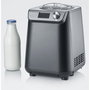Severin EZ 7407 Máquina de helados y yogur, 1,2 L, Negro/Acero inoxidable