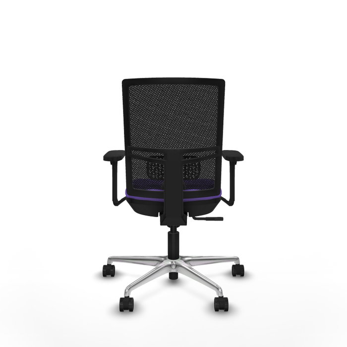 PIQUERAS Y CRESPO Silla de oficina Yunquera con mecanismo Sincro, Tela Lila y Malla Negra PIQUERAS Y CRESPO Silla de oficina Yunquera con mecanismo Sincro, Tela Lila y Malla Negra