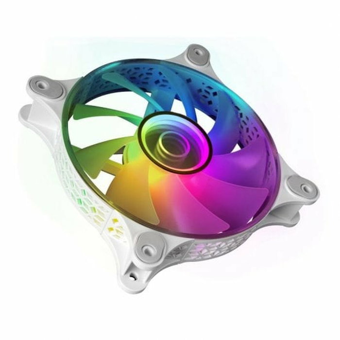 Mars Gaming Kit 3 Ventiladores MF-3D Blanco con Espejo Infinito, HUB y Mando RF