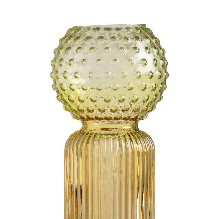 Ixia Jarrón Decorativo de Cristal Verde-Amarillo 9,50 x 9,50 x 19,50 cm Ixia Jarrón Decorativo de Cristal Verde-Amarillo 9,50 x 9,50 x 19,50 cm