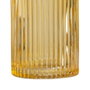 Ixia Jarrón Decorativo de Cristal Verde-Amarillo 9,50 x 9,50 x 19,50 cm