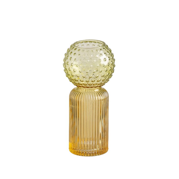 Ixia Jarrón Decorativo de Cristal Verde-Amarillo 9,50 x 9,50 x 19,50 cm Ixia Jarrón Decorativo de Cristal Verde-Amarillo 9,50 x 9,50 x 19,50 cm