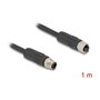 DeLOCK 80519 Cable para sensor/actuador M12 1 m Negro