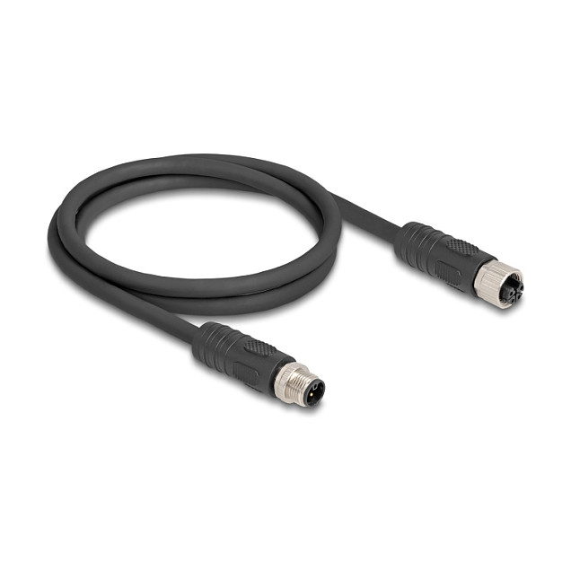 DeLOCK 80519 Cable para sensor/actuador M12 1 m Negro DeLOCK 80519 Cable para sensor/actuador M12 1 m Negro
