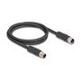 DeLOCK 80519 Cable para sensor/actuador M12 1 m Negro