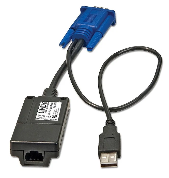 LINDY 39634 Cable Divisor y Combinador Negro, Azul - Conectores UTP, VGA, USB LINDY 39634 Cable Divisor y Combinador Negro, Azul - Conectores UTP, VGA, USB