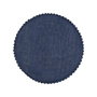 Versa Salvamantel Redondo Azul de Papel y Plástico, 38 cm de Diámetro y 0.2 cm de Grosor (6 Unidades)