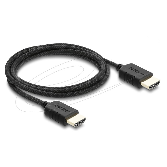 DeLOCK Cable HDMI Coaxial High Speed 8K 60 Hz 48 Gbps con revestimiento trenzado de 2 m DeLOCK Cable HDMI Coaxial High Speed 8K 60 Hz 48 Gbps con revestimiento trenzado de 2 m