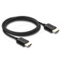 DeLOCK Cable HDMI Coaxial High Speed 8K 60 Hz 48 Gbps con revestimiento trenzado de 2 m