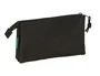 Safta Estuche portatodo triple Benetton Basics Negro