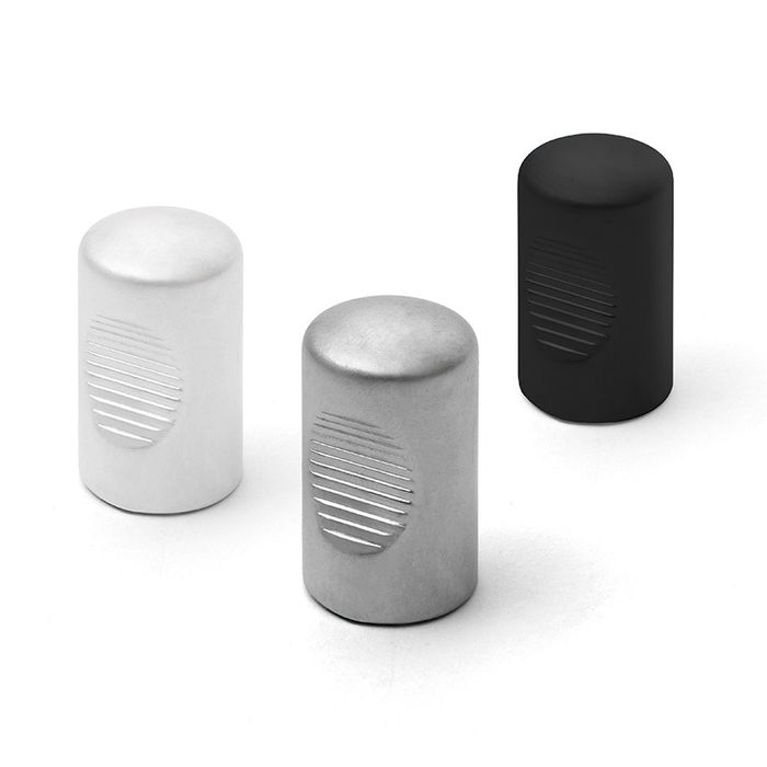 HERRAJES ALK Pomo Zamak Modelo Pisa Ø14 H25 Acabado Cromo Mate